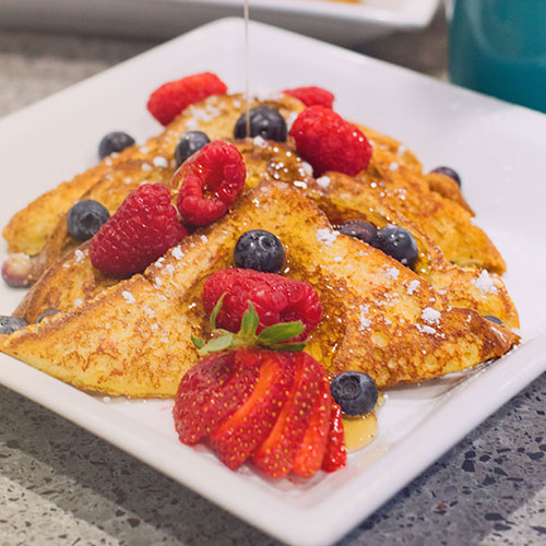 french toast with fruit